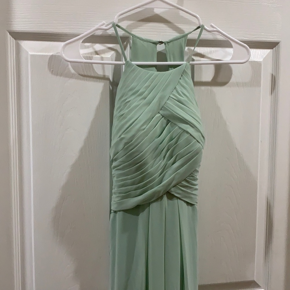 A.W. Bridal Bridesmaid Chiffon Formal - Light Sage
